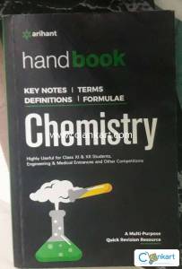 Hand book of chemistry for class 11 & 12 for key notes, terms