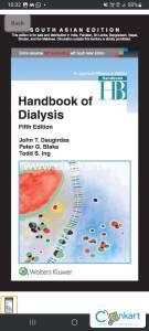 Handbook of Dialysis