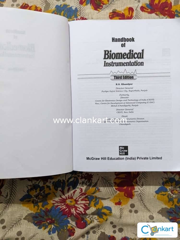 Buy 'Handbook Of Biomedical Instrumentation' Book In Excellent