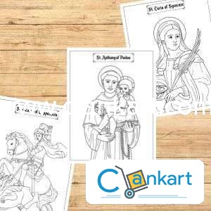 Heavenly Heroes: Christian Saint Coloring Book (New Book)