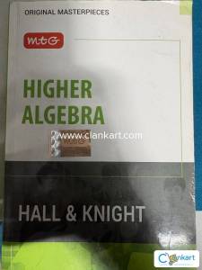 Higher Algebra Hall and Knight For JEE ADV
