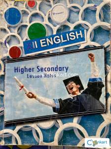 Higher secondary lesson notes English text book