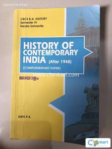 History of contemporary india ( after 1948)
