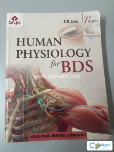 Human physiology for BDS : AK jain 7th edition