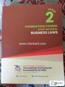 ICAI study material for Foundation exam