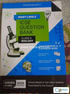 ICSE CLASS 10 QUESTION BANK BIOLOGY 2025
