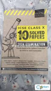ICSE CLASS X 10 YEARS SOLVED PAPERS 2024 EXAMINATION