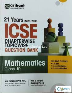 ICSE Chapterwise Topicwise Question Bank ARIHANT Class X ICSE