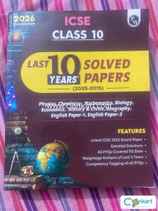 ICSE Class 10 Last 10 year Solved Papers by PW