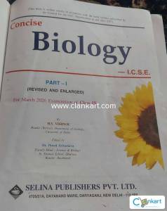 ICSE Consice Biology Selina publication Class IX