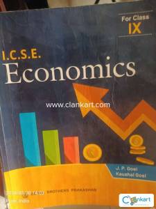 ICSE Economics Book for Class 9 by J P Goel