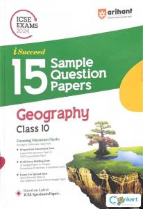 ICSE ICSE Arihant Geography Sample Question Papers for Class 10