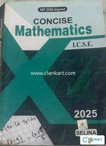 ICSE SELINA MATHS CLASS 10 TEXTBOOK