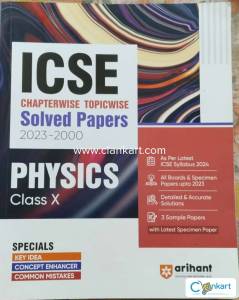 ICSE SOLVED PAPERS PHYSICS STD 10 2000-2023