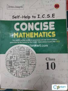 ICSE class 10 maths self help book