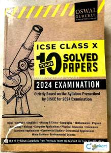 ICSE class X 10 years solved paper