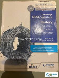 IGCSE History option b 20 century 3 rd edition