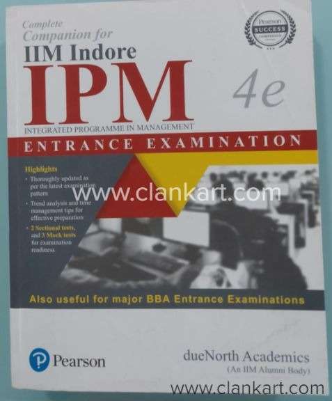 IIM INDORE IPM 4e by Pearson