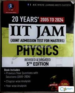 IIT JAM Physics PYQ 2026:Used & GOOD, 2005-2024 Solved Papers