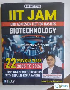 IIT JAM biotechnology PYQS book with detailed solution, by IFAS