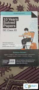 ISC 10Years 2026 for class 12(Science stream)