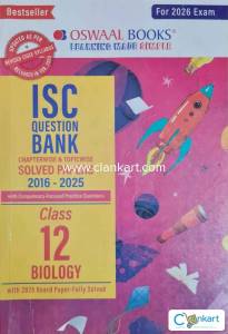 ISC 12th Biology question bank Oswal books (2016-25)