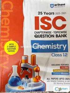 ISC Arihant Chemistry Class 12 Question Bank- chapter wise- Topic Wise