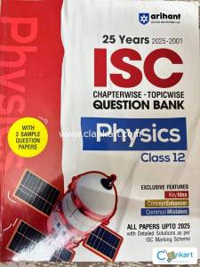ISC Arihant Physics Question Bank class 12  chapter wise- topic wise