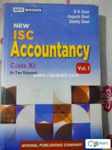 ISC Class 11 Accounts Book DK Geol Vol 1 and Vol 2 Edition 2024