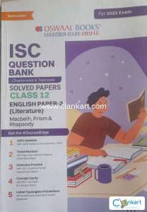 ISC English Literature by Oswaal Exam preparation book- 2025 edition