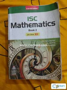 ISC MATHEMATICS BOOK 2 FOR 12TH