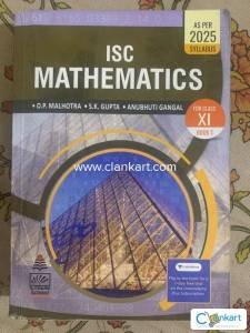 ISC MATHEMATICS CLASS 11