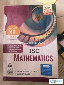 ISC MATHEMATICS CLASS XII