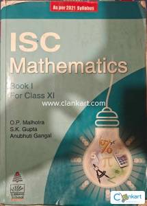 ISC Mathematics book for class 11