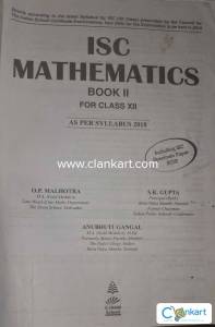 ISC Mathematics for class 12 by OP Malhotra