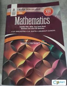 ISC Mathematics for class 12th
