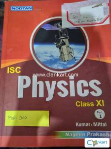 ISC Physics classXI  ( Nootan) Part 1 & 2