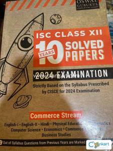 ISC class 12 solved 10 years paper by Oswal