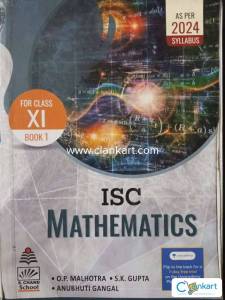 ISC mathematics class 11