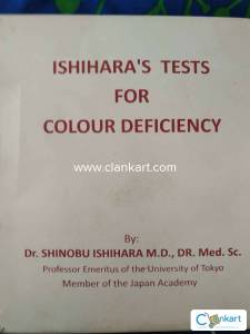 ISHIHARAS TESTS FOR COLOUR DEFICIENCY