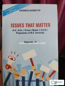 ISSUES THAT MATTER  Guide for MG University