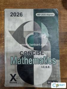Icse 10 std maths textbook