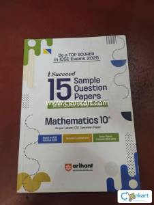 Icse Class 10 Arihant Papers 15 Sample paper Maths