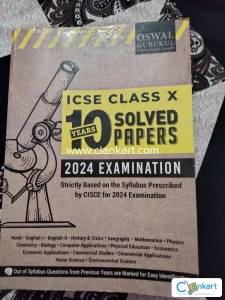 Icse class X 10 years solved sample paper