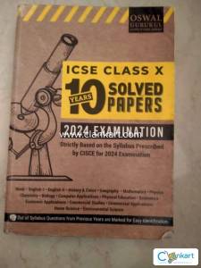 Icse last 10 years solved papers book