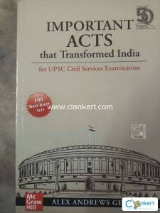 Important Acts that Transformed India