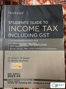 Income tax book for B.com, CMA, CS, CA, MBA