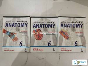 Inderbir Singh's Textbook Of Anatomy All 3 Volumes - MBBS Year 1