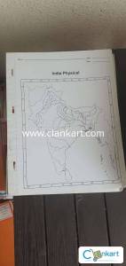 India physical map book