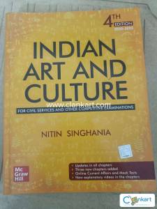 Indian Art and Culture Nitin Singhania 4th Edition in perfect conditio